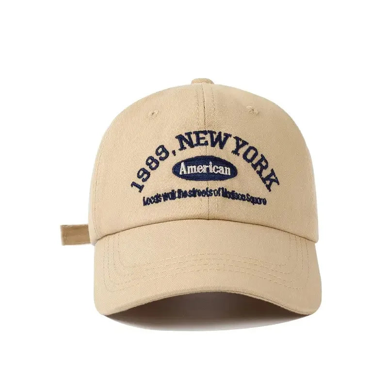 Broderad baseballkeps med mjukt skärm, dam-, sport- och herrmodell, unisex
