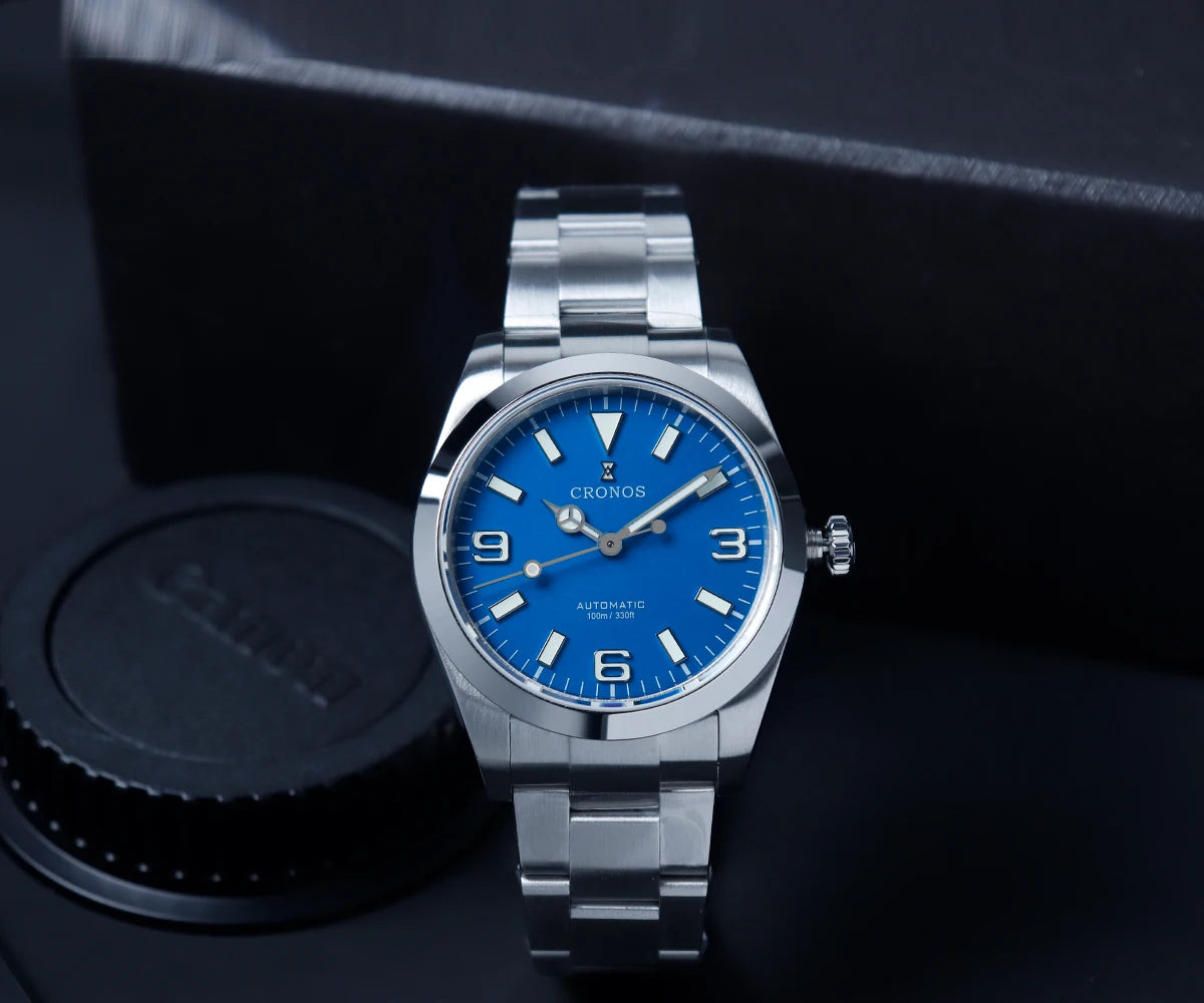 Cronos EX Diver Mechanical Men's Watch 39mm Automatic PT5000 / Miyota 90S5 Sapphire Glass Bushed Bracelet Glide Clasp 10 ATM L6031
