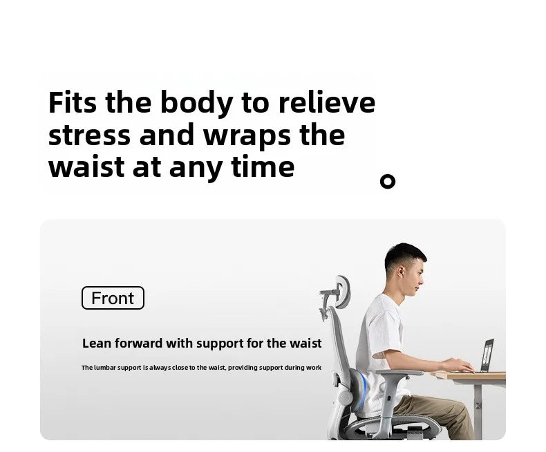 Ergonomic Office Chair Recliner Computer Chair with Adjustable Height, Swivel Gaming Chair, Lumbar Support, Comfortable E-Sports Chair