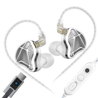 KZ Axas Gaming Earbuds Wired IEM HiFi Bass Headphones with Microphone, FPS Gaming Earphones, KZ Axas In-Ear Monitor Earbuds for PC Mobile & Console Gaming