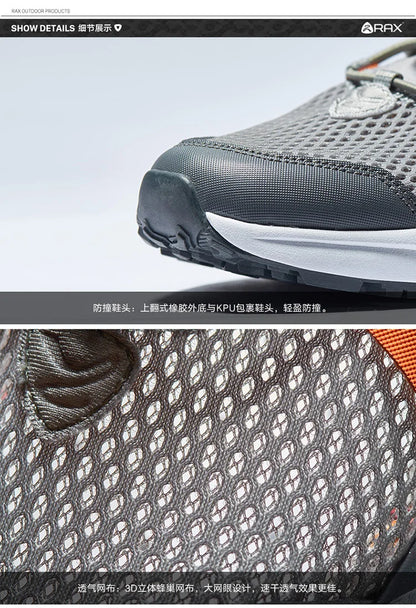 RAX Upstreams Aqua-schoenen voor heren, outdoorsport-sneakers voor mannen, outdoor-zomersandalen voor op het strand, visschoenen, zwemschoenen