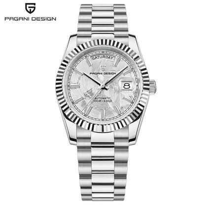2026 New PAGANI DESIGN Enamel Dial DD36 Luxury Silver Gold Automatic Watch For Men AR Sapphire Crystal Mechanical Wristwatch Men