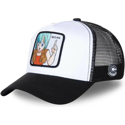 Čepice Dragon Ball Son Goku – letní cestovní kšiltovka s výstupkem, pánská vyšívaná čepice ve stylu hip-hopu, sluneční kšiltovka, nastavitelná síťovaná čepice typu „trucker“