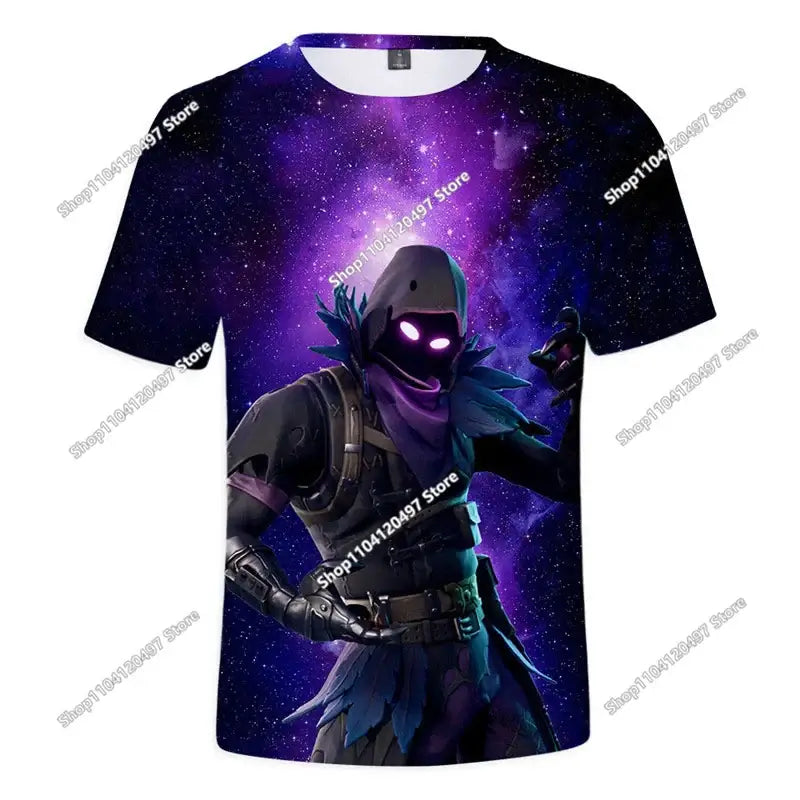 Коледна 3D тениска Fortnite Tees Battle Royale, стрийтуеър за деца, Victory Game, мъже и жени, Harajuku тениска, тийнейджърски дрехи