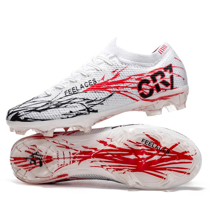 Chaussures de football professionnelles, crampons antidérapants, chaussures de soccer pour hommes, baskets d'entraînement pour terrain en gazon et extérieur