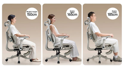 S950 Ergonomic Office Chair Adjustable Computer Chair, Gaming Chair with Lumbar Support, Comfortable Study Chair for Home Office & Work