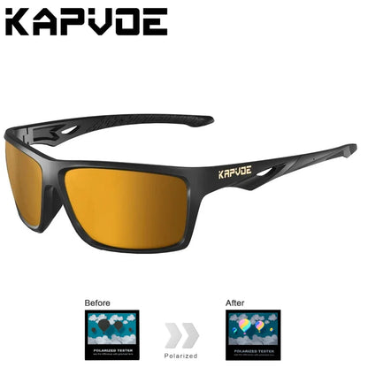 Kapvoe Fishing Sunglasses Polarized Sunglasses for Men Hiking Eyewear UV400 Lens Glasses Glasses HD Lens Outdoor Sunglasses 2026