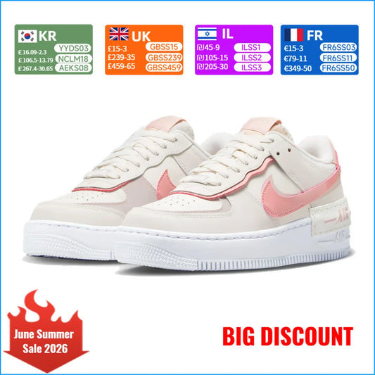 Nike Air Force 1 Sneakers – halksäkra, slitstarka, klassiska, mångsidiga fritidsskor och skateskor Modell: DZ1847-001