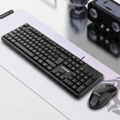 Nuevo teclado USB con cable para PC, ordenador portátil, con ratón óptico con cable para Windows, Mac OS, ordenador de escritorio y laptop PC