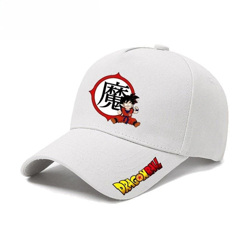 Czapka z daszkiem Dragon Ball Master Roshi Son Goku – kreatywny nadruk z literami z anime o wysokiej wartości, unisex, codzienna, uniwersalna czapka baseballowa