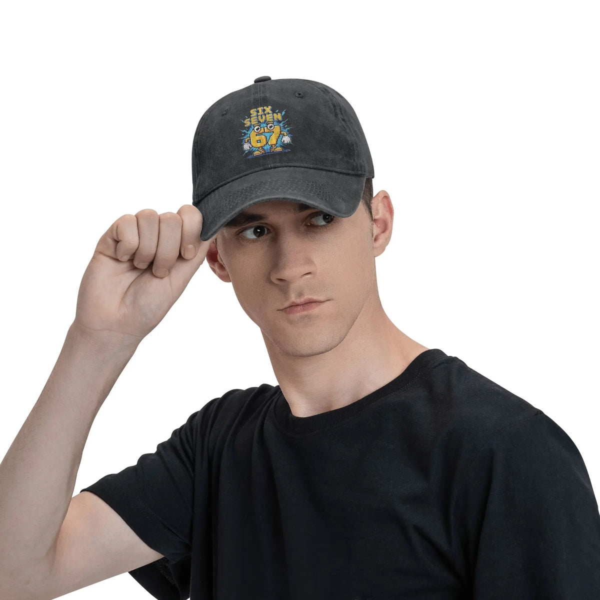 67 Meme Brainrot Six Seven Kids Gaming Gen Alpha Șapcă de baseball casual pentru bărbați, model Trucker, design en gros, șapcă Snapback pentru activități în aer liber