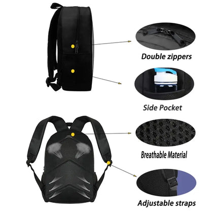 FORTNITE 3Pcs Lightweight Backpack With Front Pocket,Crossbody Bag&Pencil Case For Age 6-10 Boys Girls,Free 3D Printed Keychain