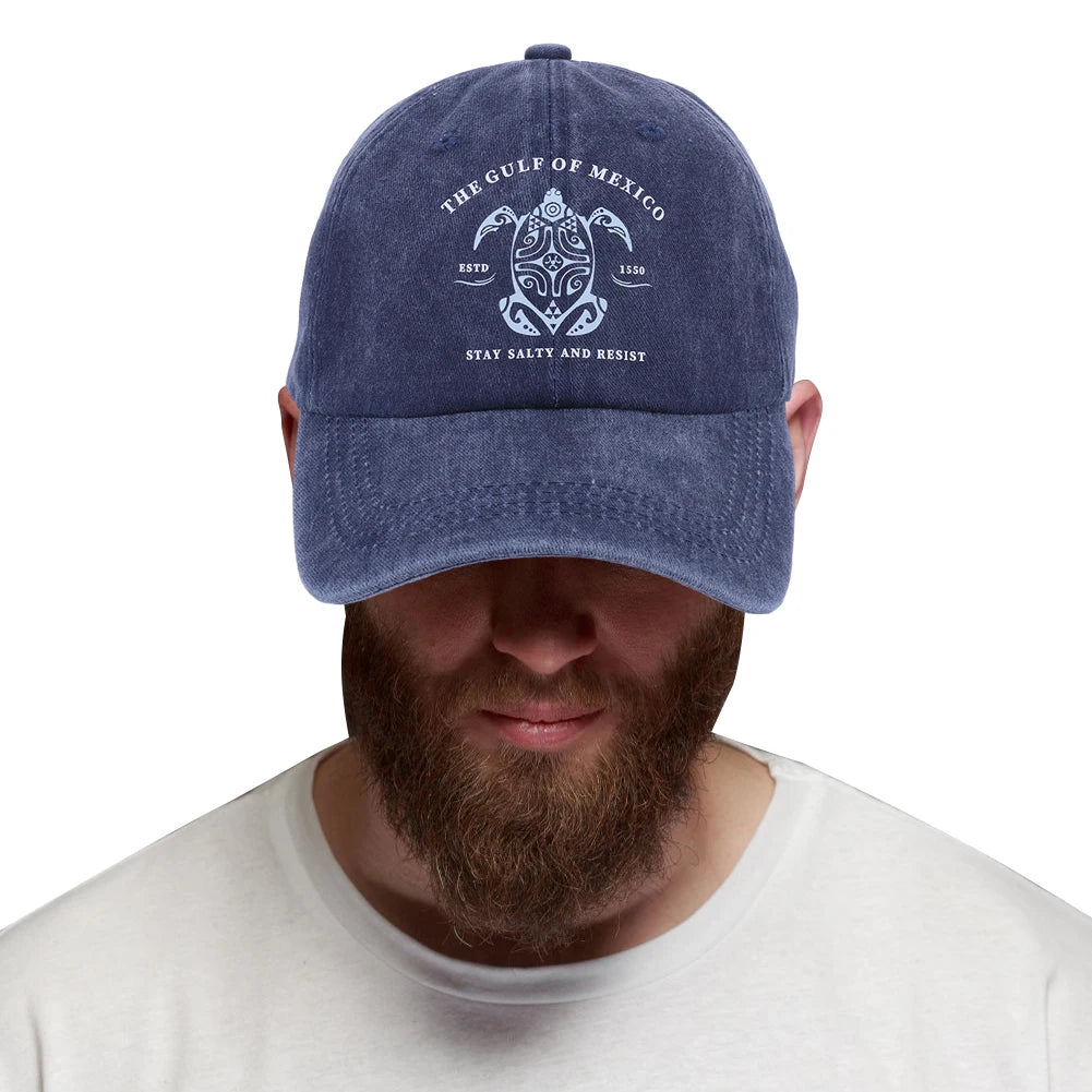 Washed Cotton Baseball Cap Retro Golf Dad Hat Adjustable Cotton Hat Trucker Cap Outdoor Sports Sun Hat for Men Women Unisex