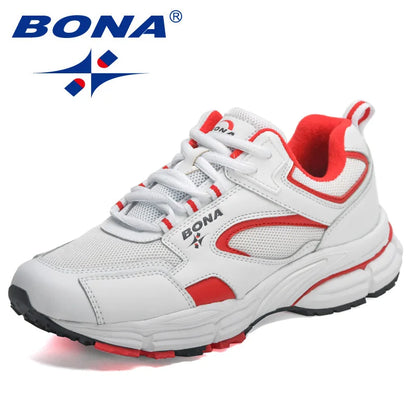 BONA  New Designers Running Shoes Breathable Outdoor Sports Shoes Women Lightweight Sneakers Ladies Comfort Athletic Shoes