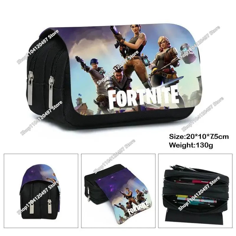 Victory Royale ученически несесер за момчета и момичета, Fortnite, голям капацитет, Peely, Llama Hero, детска кутия за химикалки, чанти за деца и тийнейджъри