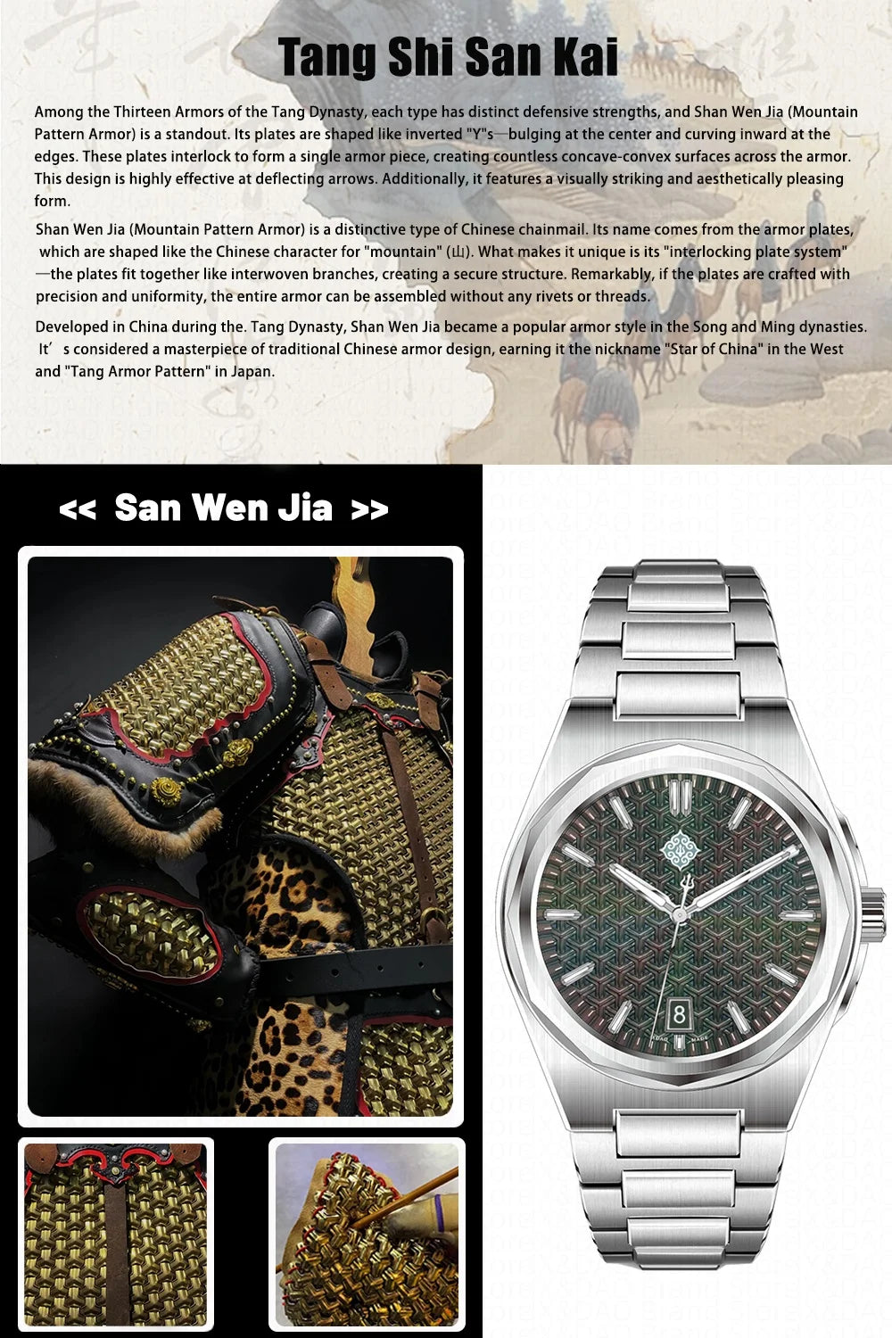 IX&DAO 2025 Novo Relógio Masculino Warrior Automático Mecânico 37mm Movimento Miyota 9015 Safira Aço Inoxidável Impermeável 10Bar BGW