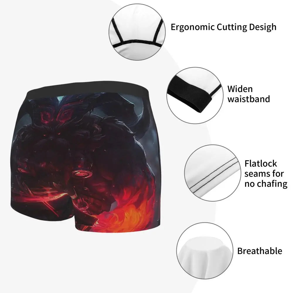 Ornn League of Legends LOL MOBA-Spiele Unterhosen Atmungsaktive Slips Herrenunterwäsche Sexy Shorts Boxershorts