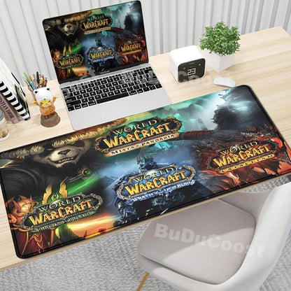 Anime World of Warcraft gaming podloga za stol, podloga za miš, računalni dodaci, XXL, zaključani rub, podloga za tipkovnicu i miša, gamerski tepih, uredske podloge