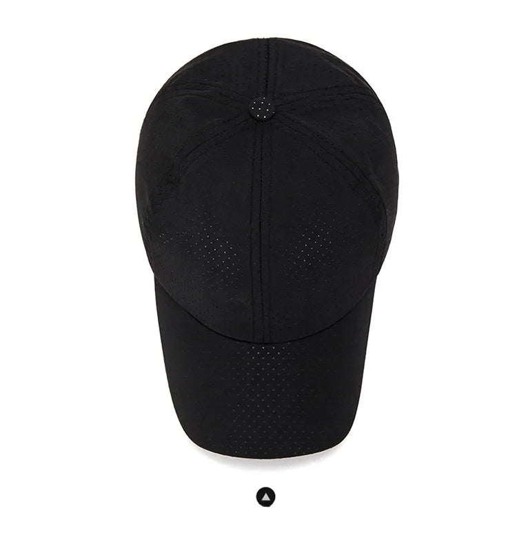 New Women Men Quick-Drying Spring Summer Baseball Cap Solid Breathable Snapback Hat Casual Fishing Sun Cap Hat For Women Men