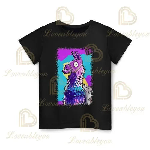 Battle Royale T-shirt Fortnite T-shirt Victory Cartoon Tops Teen Clothes Kids Hero Game Fortress Night 3D Boys Girls T-shirt