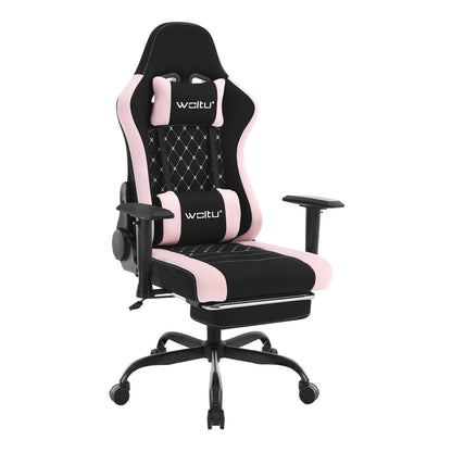 WOLTU Massage Gaming Chair Ergonomic Adjustable Height Office Armchair with Headrest Footrest Swivel Chair Mesh Computer Chair