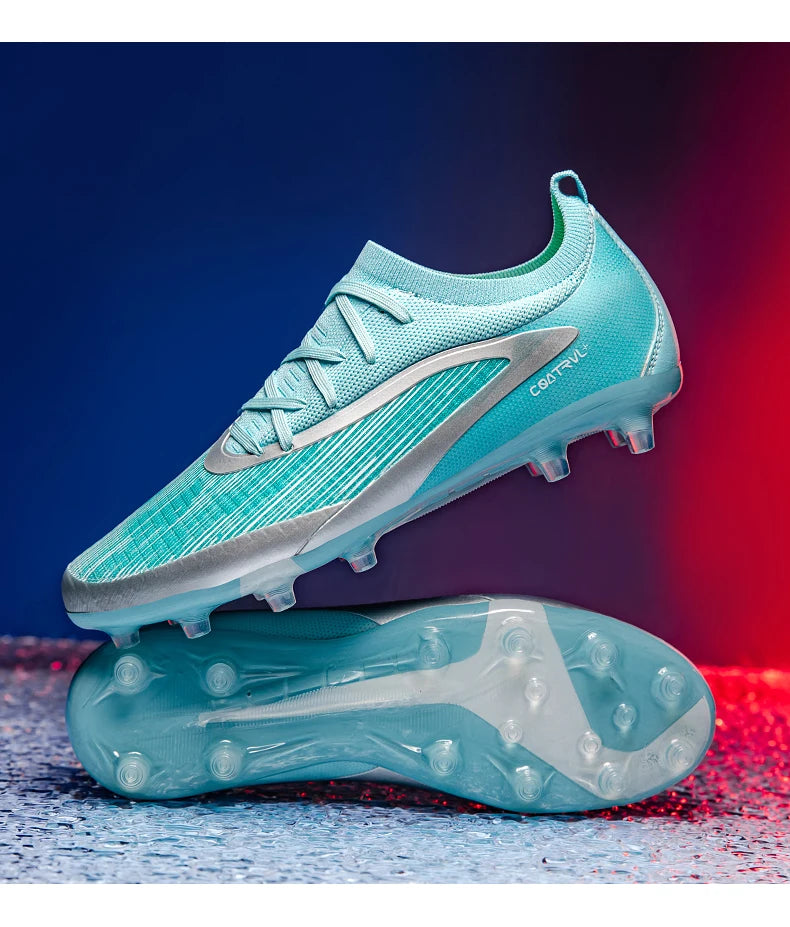 Nouveaux hommes chaussures de Football crampons de Sport adulte respirant antidérapant bottes de Football en plein air longues pointes formation garçons Match confortable