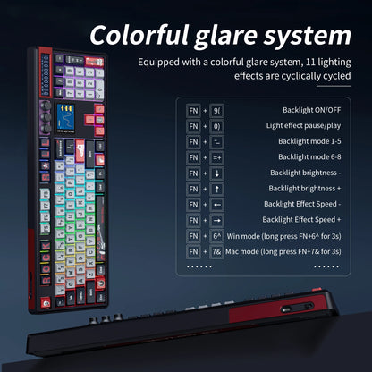 SKYLOONG GK104 Pro Wireless Mechanical Keyboard 100% Custom Keyboard Hot-Swapp Low-noise Switch for PC Gamer office Accessoies
