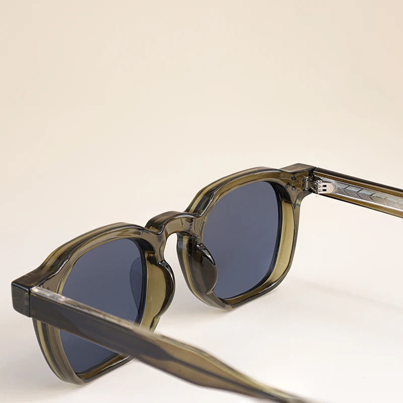 CATERSIDE New Fashion Punk Men Sunglasses Frame Square Personalized Design Sun Glasses Women Travel Party Business Festival Gift