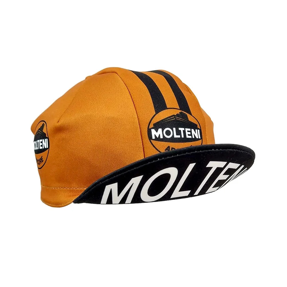 Retro cyklistická čepice Team Molteni – prodyšná ochrana před sluncem, outdoorová sportovní čepice, unisex