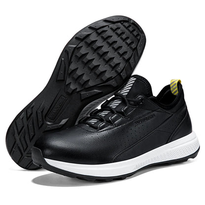 Zapatos deportivos de golf para hombre impermeables de cuero de alta calidad, zapatos deportivos para competición de golf, zapatos formales para campo de golf, zapatos de entrenamiento para hombre