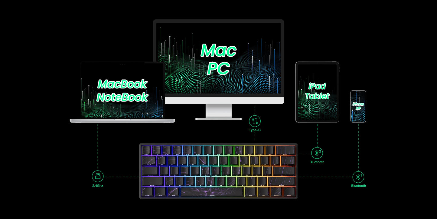 Teclado gaming mecánico Akko MonsGeek FUN60 Ultra con interruptores magnéticos 60%, Rapid Trigger, 8K HE/TMR, teclado gamer personalizado de aluminio