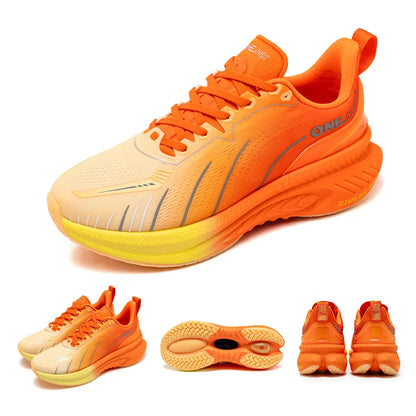 ONEMIX Nouvelles chaussures de course à amorti pour hommes, adaptées aux coureurs intensifs, à lacets, sportives, pour femmes, antidérapantes, d'extérieur, athlétiques, baskets pour hommes