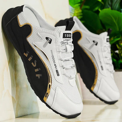 Grands chaussons pour hommes été respirant maille pantoufles mode chaussures décontractées à semelles souples pour hommes baskets légères Zapatos De Hombre
