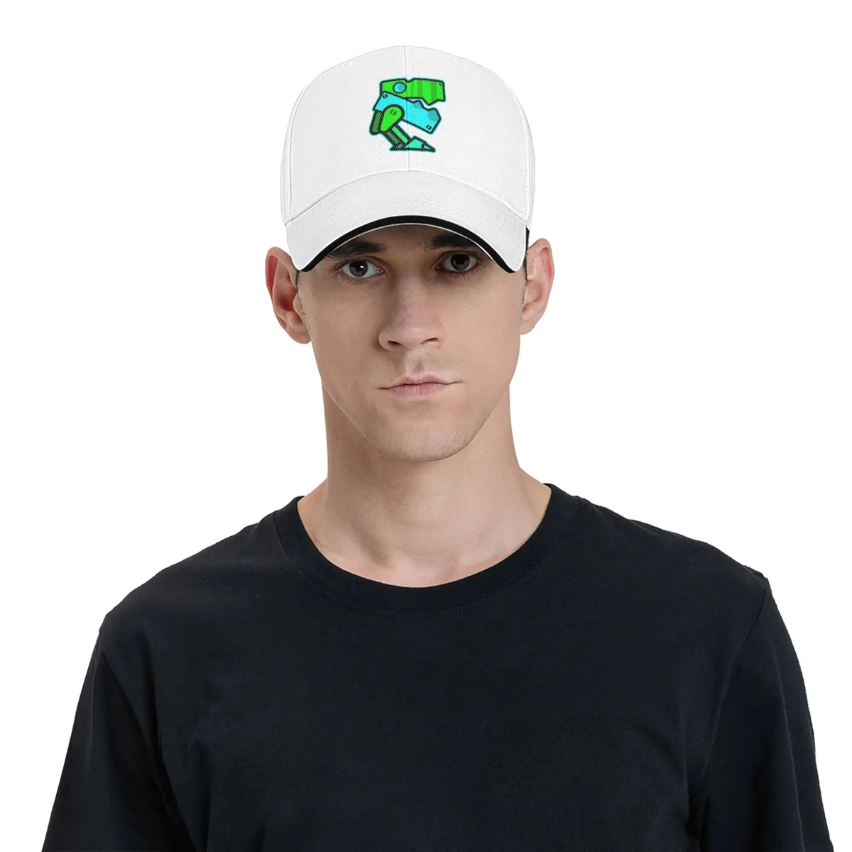 Geometry Game Dash Baseballkasket Casual Ublokeret Niveau Sandwich-hat til mænd og kvinder Åndbart hovedbeklædning til aktiviteter