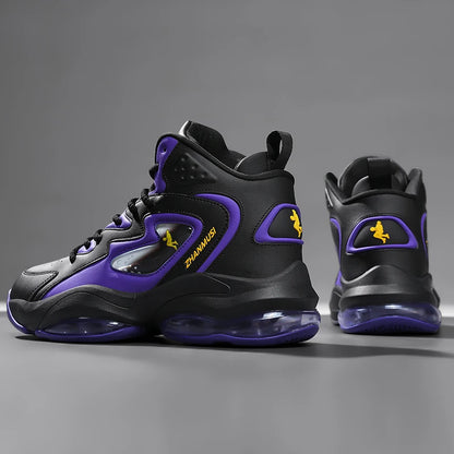 Chaussures de basket-ball pour hommes, respirantes, avec amorti, antidérapantes, résistantes à l'usure, chaussures de course, chaussures de sport pour la salle de sport, baskets de basket-ball pour hommes.