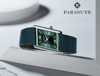 FARASUTE Luxury Square Sports Men's Watch Swiss Movement Waterproof Sapphire Glass Stainless Steel Quartz Wristwatch Male Reloj