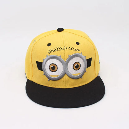 Minions Despicable Me Kevin Baseball Cap High Color Value Cute Shape Parent-Child Sunscreen Adjustable Wide Brim Sunshade Hat