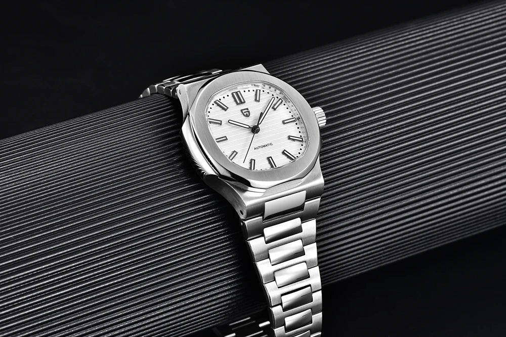 PAGANI DESIGN 2026 New Luxury Automatic Watch  Men Mechanical Wristwatch Stainless Steel Sapphire glass 40MM Barrel dial Watch