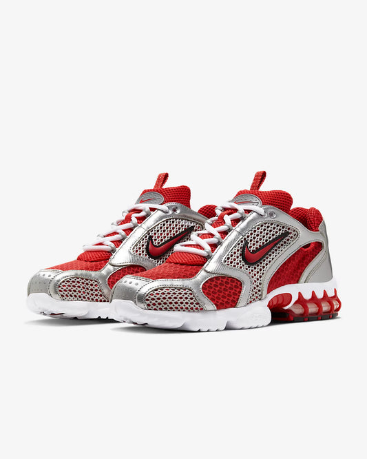 Nike Air Zoom Spiridon Cage 2 Unisex niske casual tenisice za sport, otporne na habanje, sive i crvene, lifestyle obuća CJ1288-600