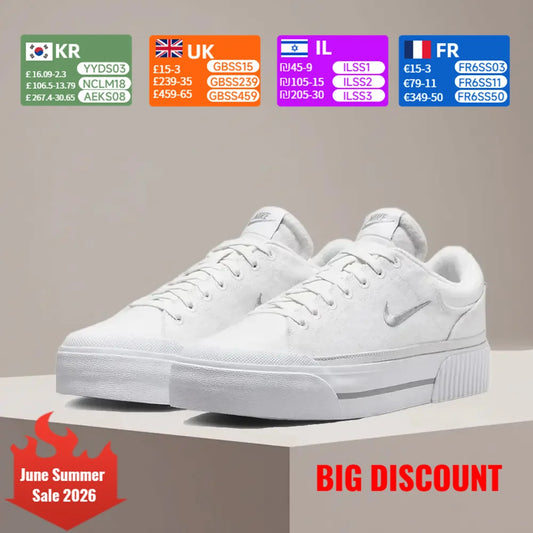 Nike Court Legacy Lift -korkeutta lisäävä pohjarakenne, mukava ja luistamaton pehmustus, kestävät urheilukengät FZ2606-100