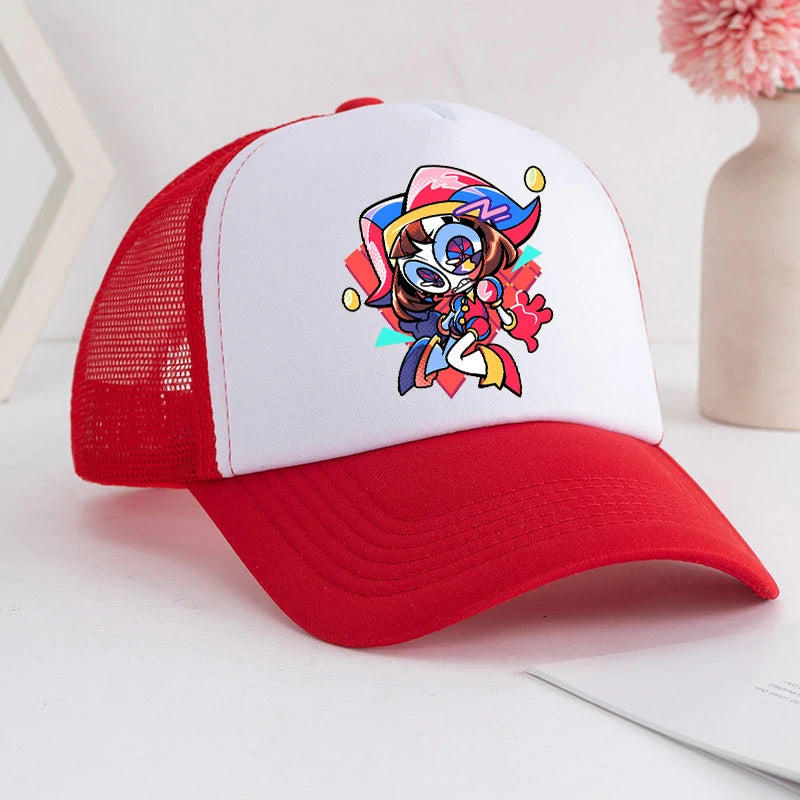 Cartoon The Amazing Digital Circus Baseball Cap for Adult Anime Printed Student Summer Athleisure Adjustable Cute Sun Hat Gift