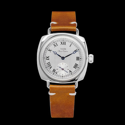 THORN  T002 Watch Tribute To Classic Oyster Style Antique Pillow Shaped Watch, Retro Watch, Men's and Women's Couple Watches