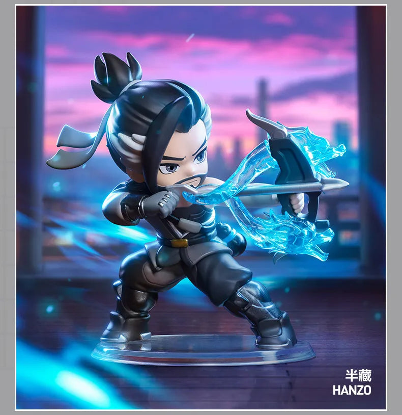 POP MART Overwatch Play of The Game Series Blind Box Mystery Box Toys Kawaii Ornaments Figurines Home Decor Desktop Model Dolls