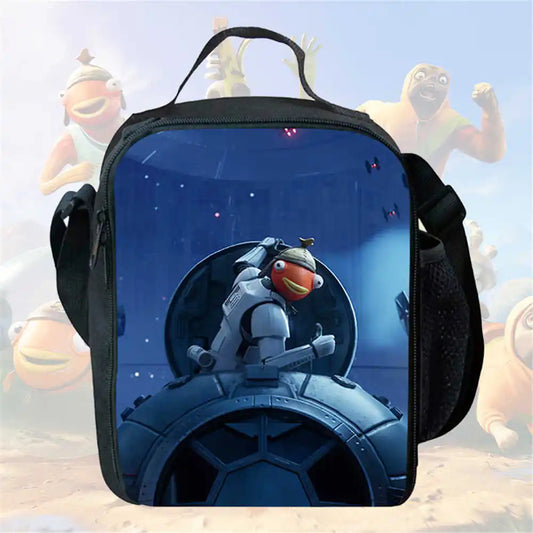 Sacos de Almoço para Crianças, Sacos de Piquenique Escolar Cartoon Fort-nite para Meninas e Meninos, Sacos de Almoço Térmicos para Crianças, Portáteis e Leves