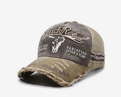 Nuovo cappellino da baseball da uomo in cotone lavato, stile retrò, per tutte le stagioni, cappello sportivo da outdoor da uomo, accessorio maschile