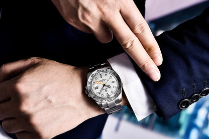Pagani Design 2026 New Men's Automatic Mechanical Watch Gmt Sapphire Stainless Steel Waterproof 10Bar Luminous Bwg-9 Reloj Hombr