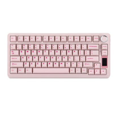 EPOMAKER X AULA EA75 MAX 75% ANSI US Layout Hot-Swap Gasket Wired/BT/2.4GHz Wireless Mechanical Keyboard with Screen & Knob