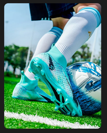 Chaussures de football coordonnantes pour hommes et femmes, chaussures de football professionnelles pour enfants, chaussures de football athlétiques en plein air, TF, FG