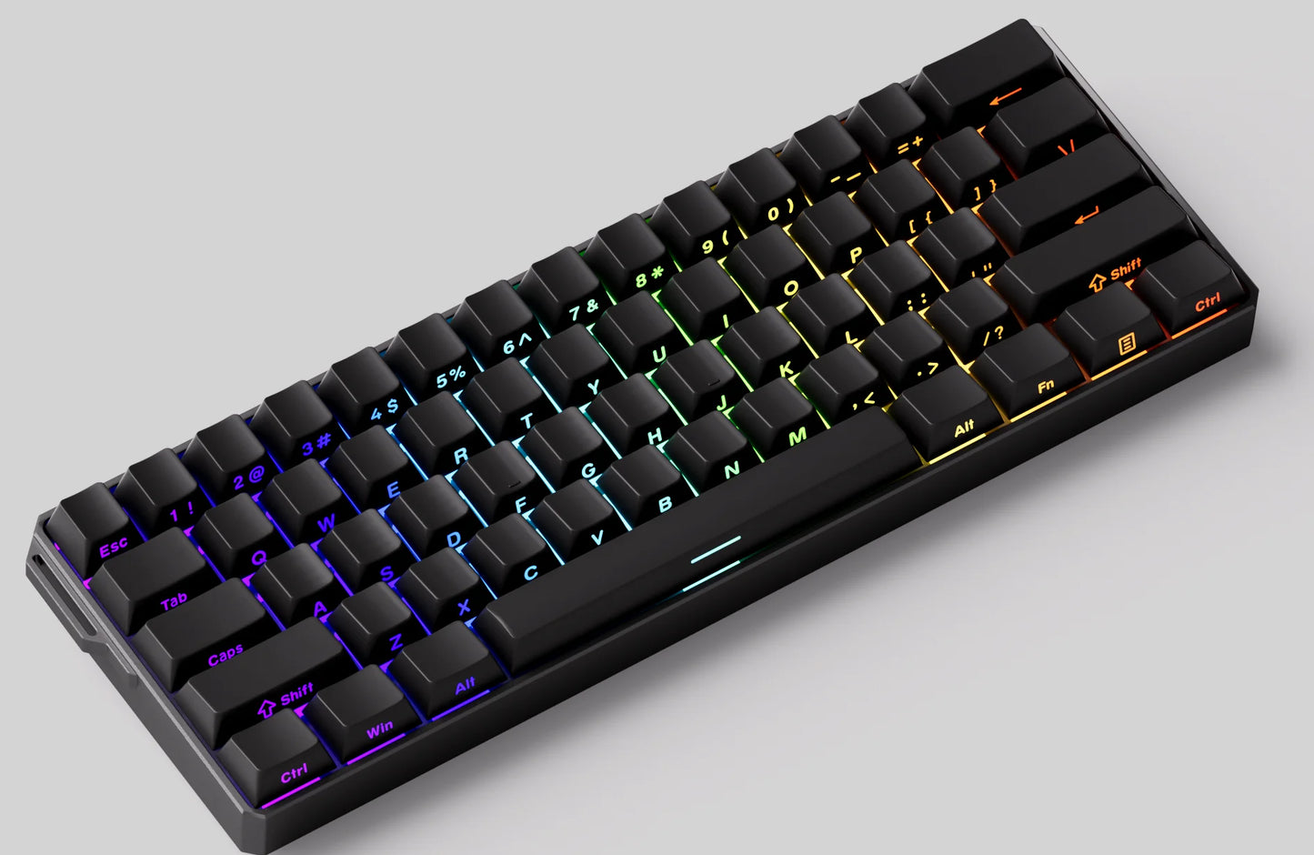 Teclado gaming mecánico Akko MonsGeek FUN60 Ultra con interruptores magnéticos 60%, Rapid Trigger, 8K HE/TMR, teclado gamer personalizado de aluminio