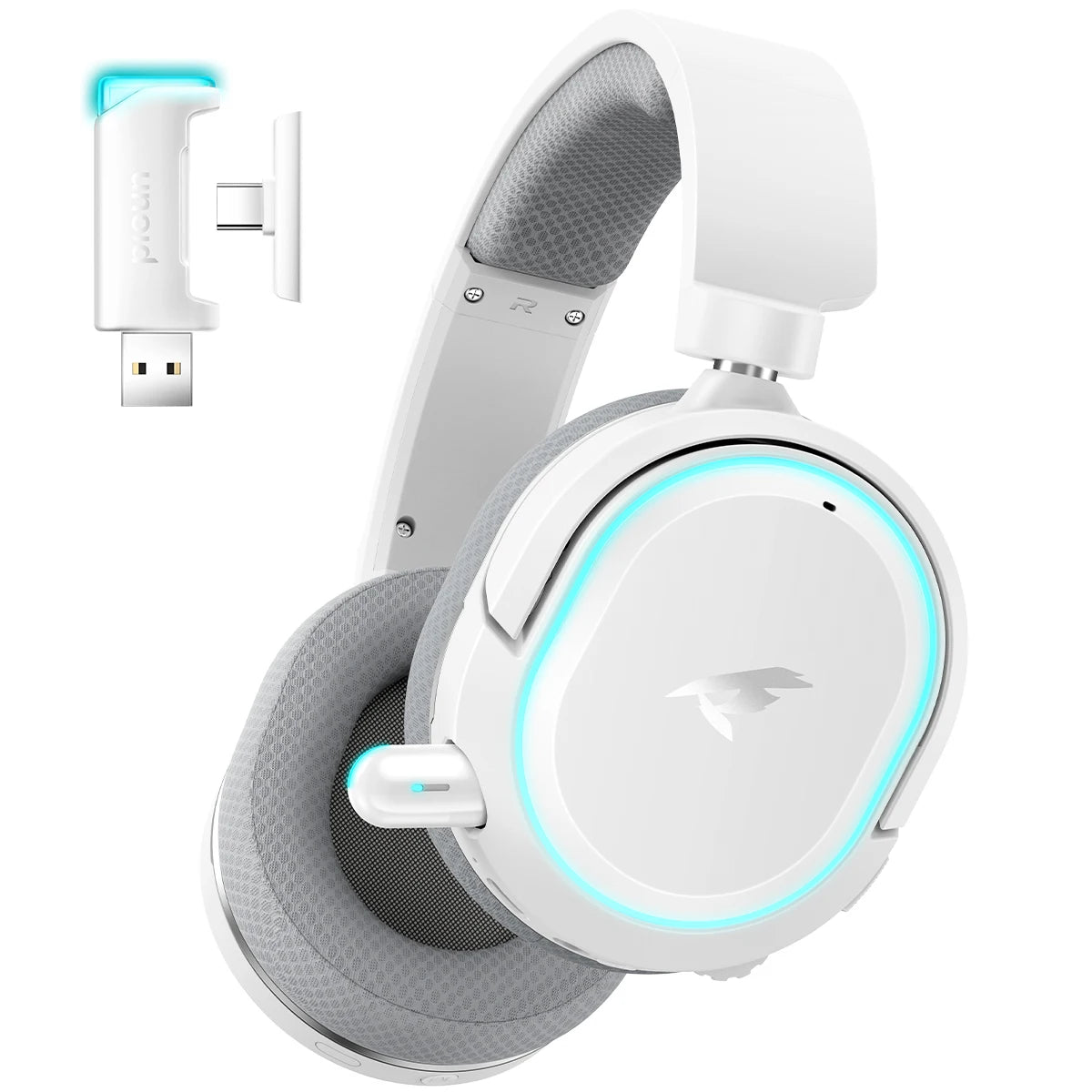 Auriculares gaming inalámbricos Picun G2 Bluetooth 5.3 – Sonido envolvente 7.1, micrófono ENC, batería de 100H y baja latencia para PC, PS5, PS4, Switch y móviles